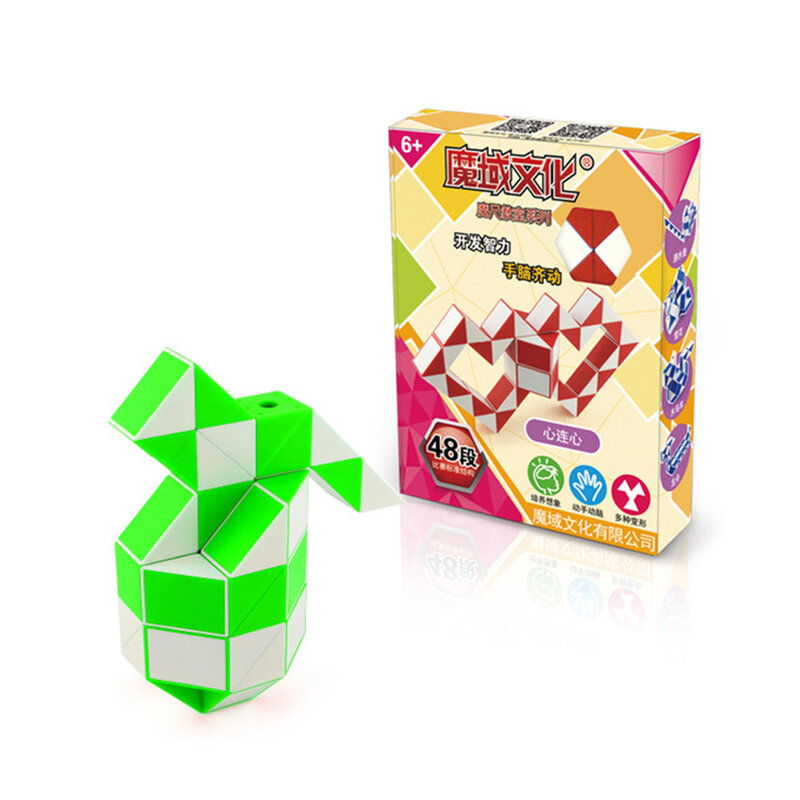 Moyu Cubing Klaslokaal 48 Snake Speed Cubes Twist Magic Puzzel Voor Kids Party Gunsten Kleurrijke Educatief Speelgoed