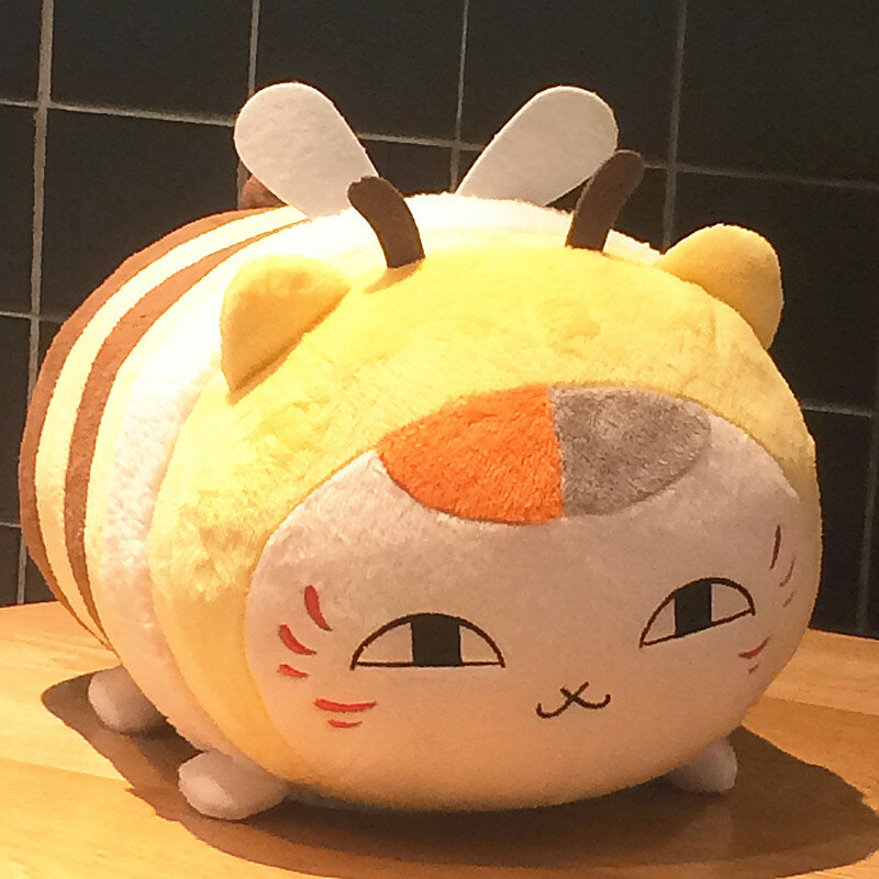 Natsume Yuujinchou figura Nyanko Sensei muñeco de peluche de gato, juguete de Anime, almohada suave para regalo de Navidad, 30CM