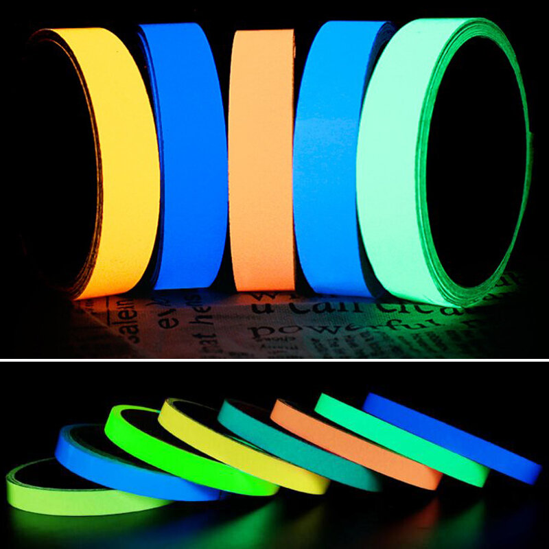 3M Glow in the Dark Luminous Safety Tape High Bright Waterproof Removeble Photoluminescent Security Adhesive Sticker