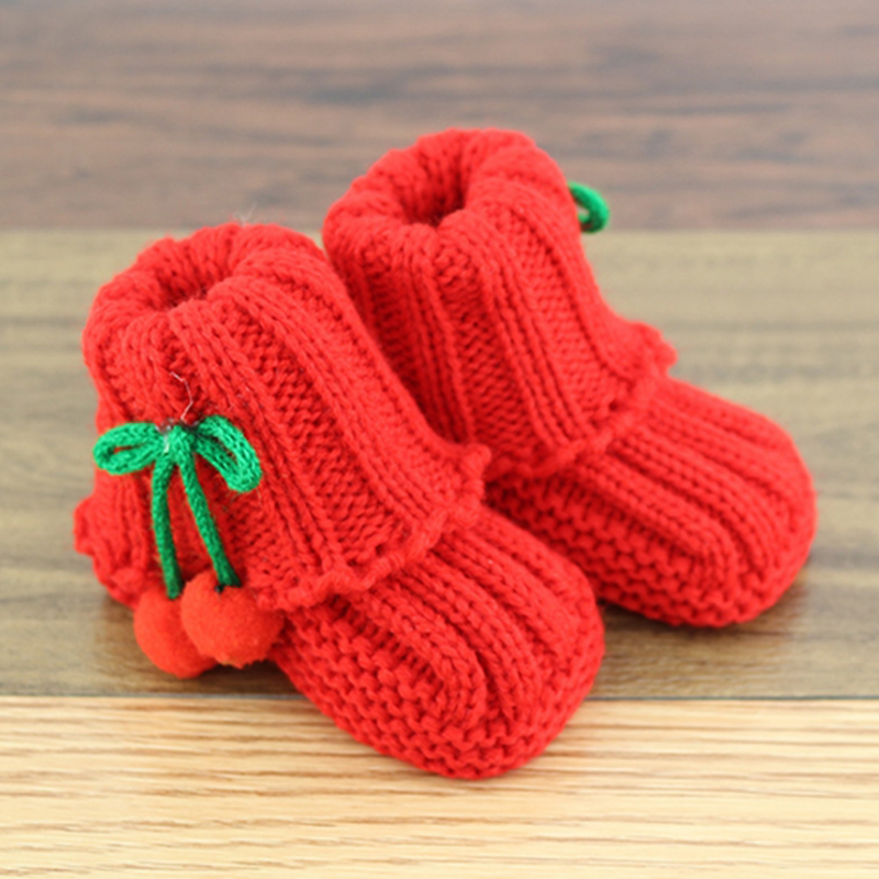 Chaussures tricotées faites à la main pour bébé, chaussette pour nouveau-né de 0 à 6 mois, nouvelle collection