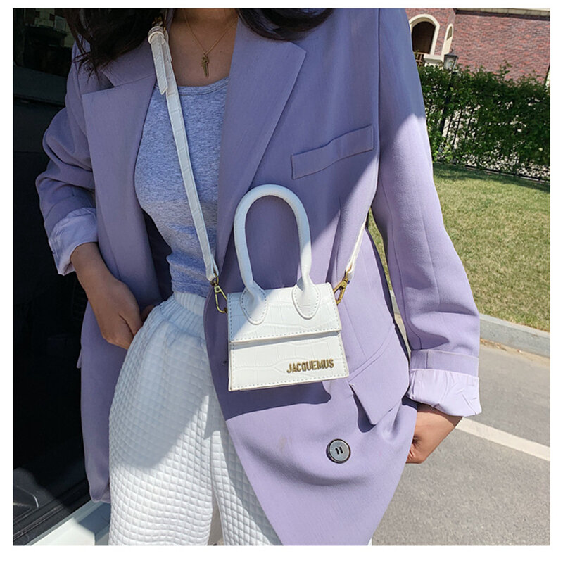 Jacquemus mini bolsas e bolsas para as mulheres 2020 bolsa crossbody famosa marca totes luxo designer sacos de mão crocodilo padrão