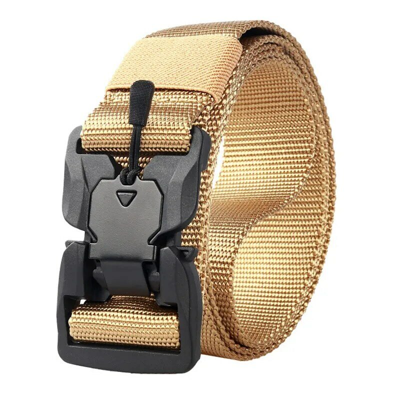 Ceinture de chasse en plein air avec structure magnétique en plastique, ceinture en nylon, ceinture de loisirs tout match, nouveau, 2024