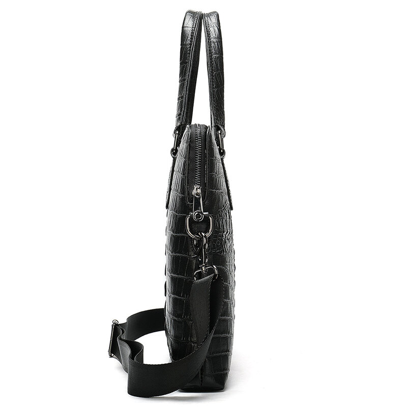 Кожаный портфель s мужская кожаная мужская сумка деловая мужская сумка с крокодиловым узором портфель
