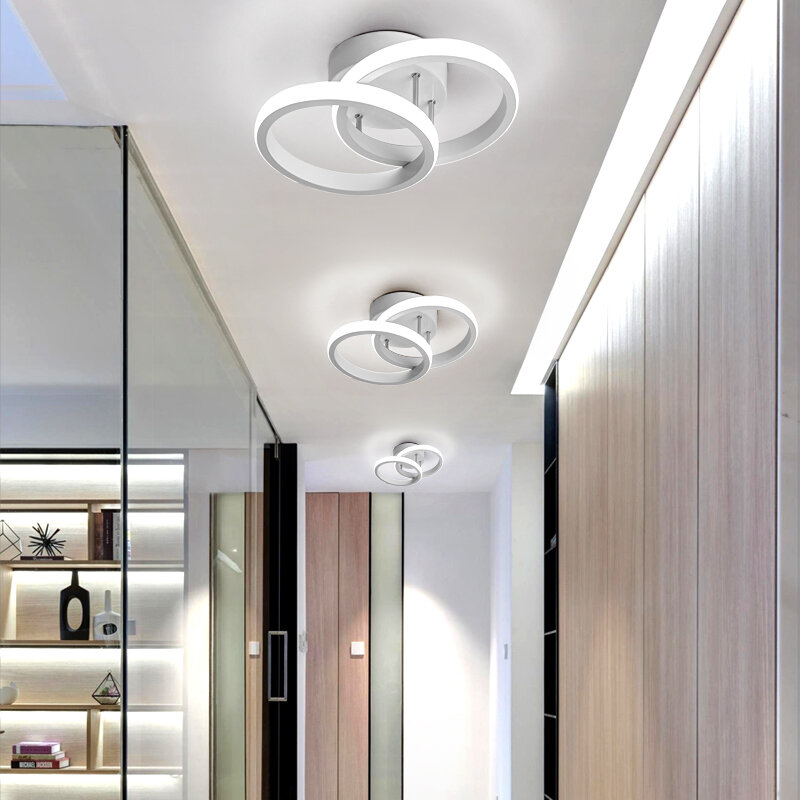 Lustre nórdico minimalista moderno para corredor, luzes de teto, iluminação LED para entrada, varanda e vestiário, iluminação nórdica para corredor