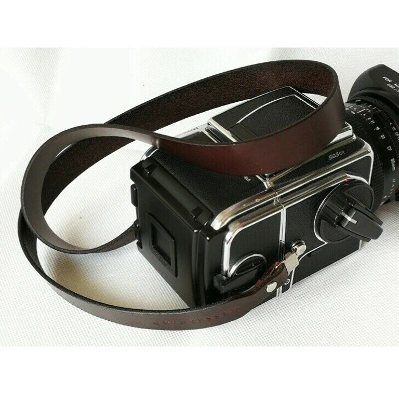 Proscópio-alça de ombro em couro legítimo para câmera jielblad 500cm, 501cm, 503cx 500c