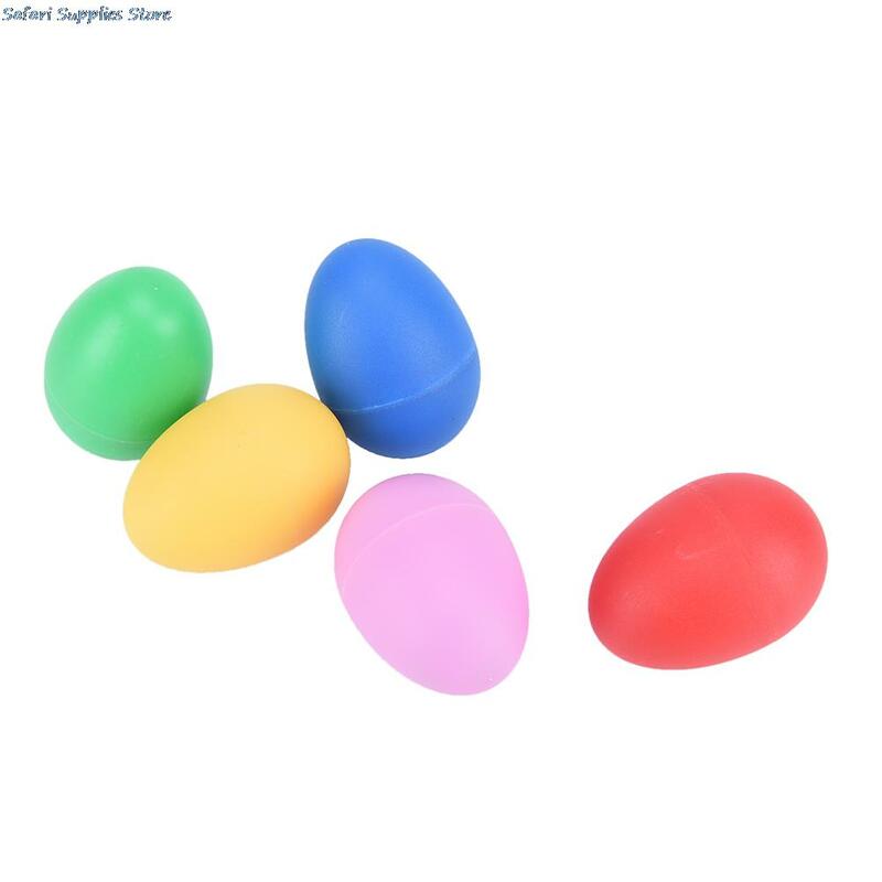 Maracas-شاكر قرع بلاستيكي للأطفال ، لعبة موسيقية ملونة على شكل بيضة للأطفال الصغار