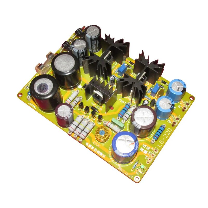 Universal LM317 High Voltage Low Voltage Regulator Circuit Board 4 Electronic Vacuum Tube PAMP Yellow