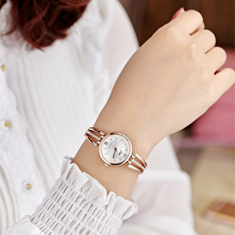 Fashion Rhinestone Watches Women Luxury Brand Stainless Steel Bracelet Watches Ladies Quartz Dress Watches Mujer Clock 2020