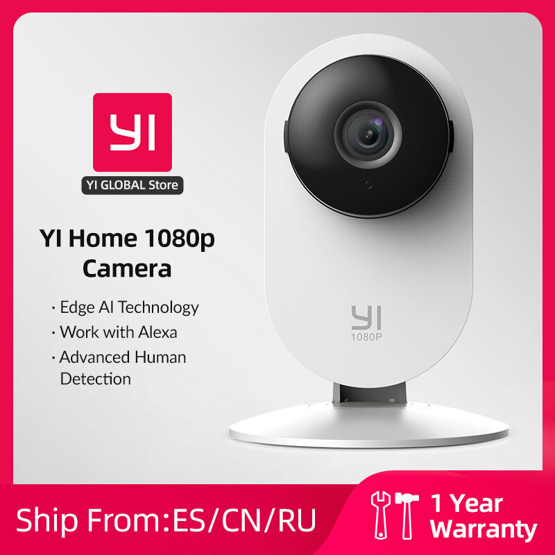 YI 1080p kamera Wifi kamera inteligentne kamery wideo z wykrywaniem Montion kamera Ip ochronny zabezpieczający Mini kamera kot domowy Dog Cam