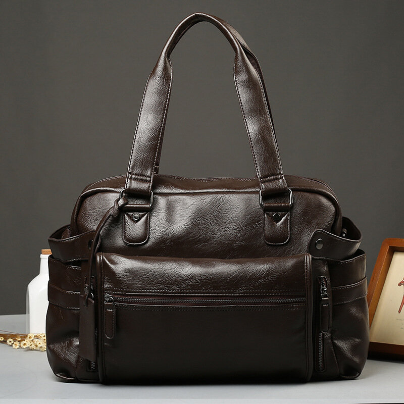 Кожаный портфель Weysfor, Дорожный чемодан, сумка-мессенджер через плечо, многофункциональная вместительная сумка, деловые сумки для ноутбука