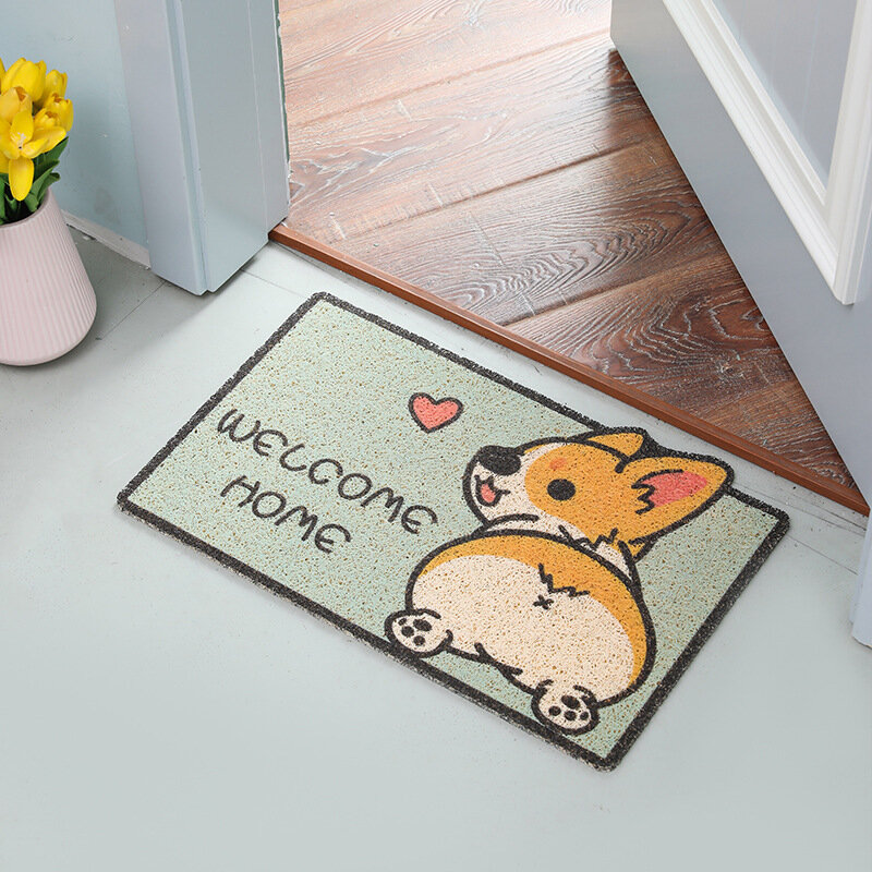 Dywan dla dzieci Cartoon wycieraczka do butów pokój kot dywan zwierzęta domowe pies drukowanie pcv wycieraczka łazienka wejście antypoślizgowy dywan Kawaii