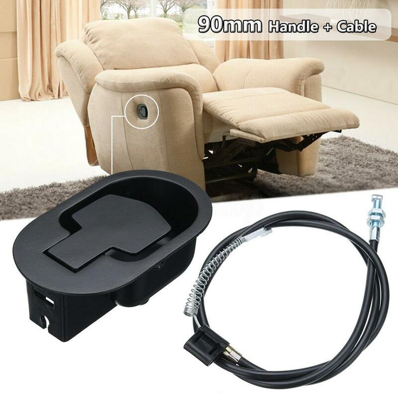 Mango reclinable de Metal con Cable, piezas de repuesto reclinables universales, palanca de liberación para sofá y silla