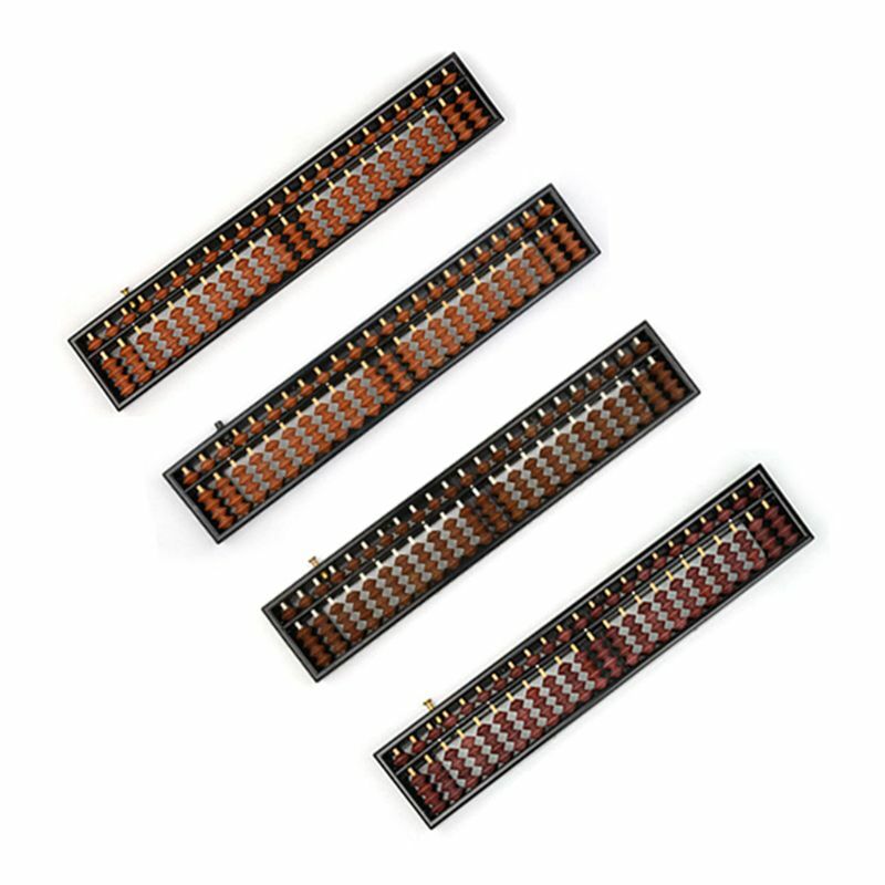 13/17/23 Digits Wooden Soroban Standard Abacus Chinese Calculator Counting Math Learning Tool Beginners