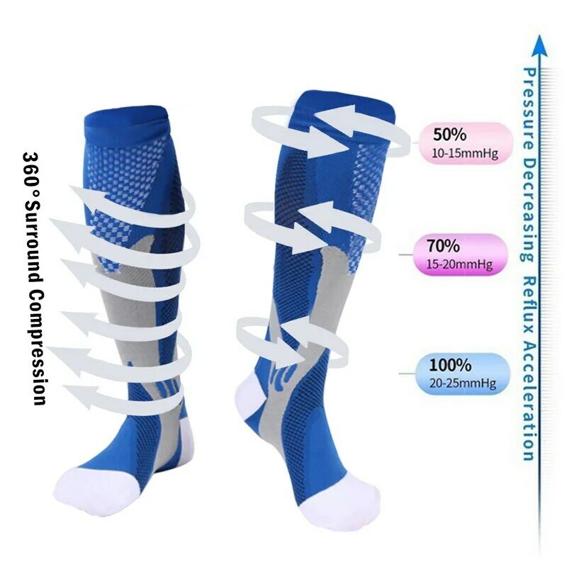 43 stili uomo donna calzini a compressione Running Golf Rugby calzini da trekking calzini per allattamento medici calzini sportivi traspiranti da ciclismo