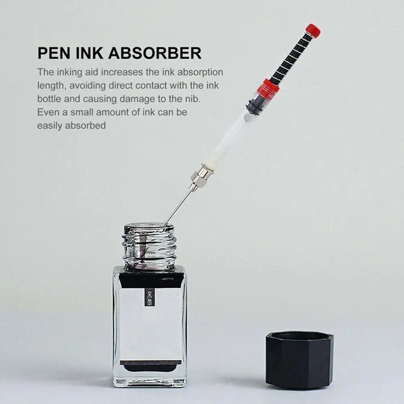 Fountain Pen Ink Absorber Cartridge Universal Converter Tool sac Ink Pen Device Office Suction Pipette Device Filler Syring C0S6