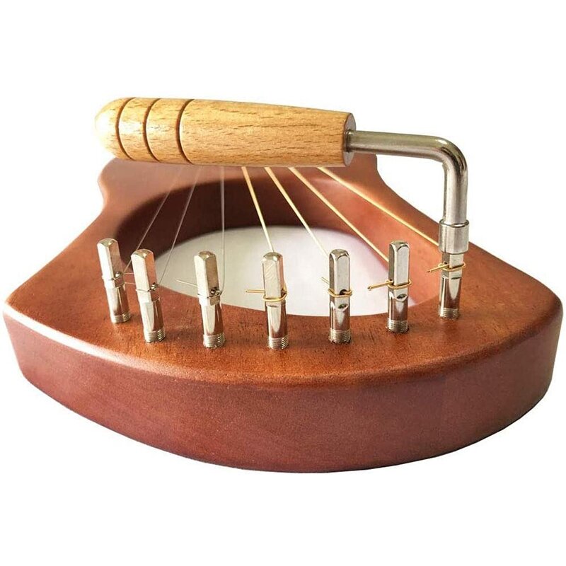 7Pcs Tuning Pinnen Met L-Vorm Stemsleutel Voor Lier Harp Snaren En Andere Primitieve Snaarinstrumenten