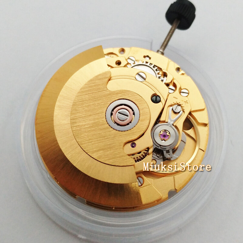 Movimiento de oro PT5000 genuino de alta precisión, 25 joyas, rueda de datos de movimiento mecánico, frecuencia de 28800/hora, piezas de reloj ETA2824
