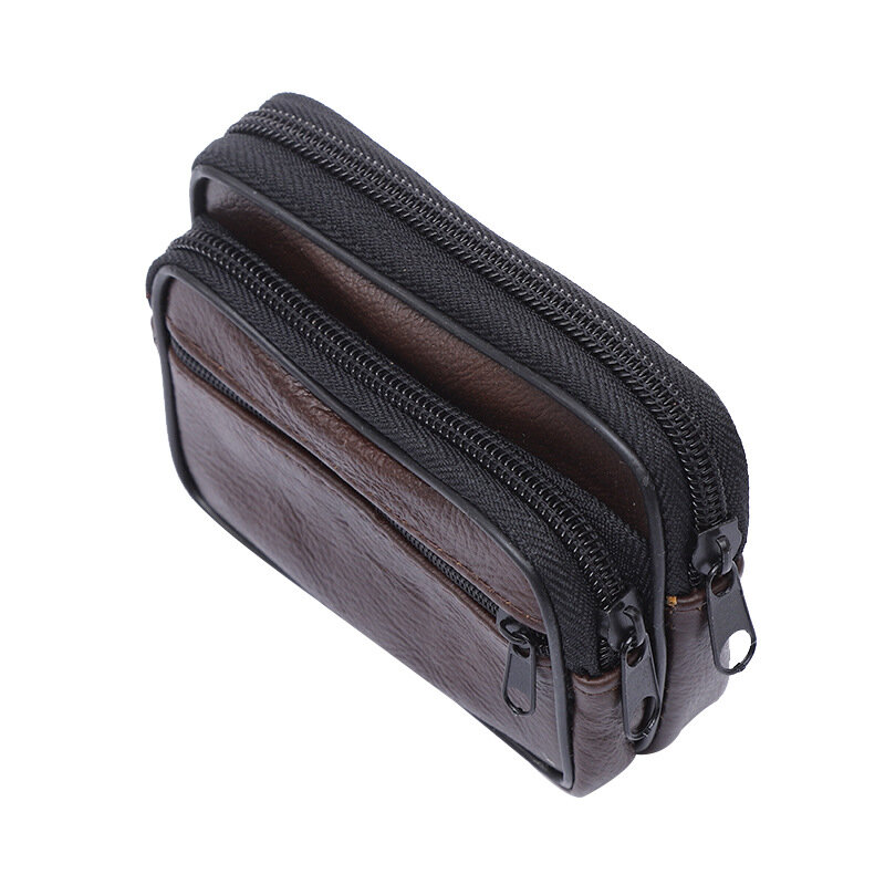 Модная кожаная многофункциональная сумка в стиле ретро с карманами для мужчин, уличный чемоданчик с кожаным ремнем, мобильный телефон поясная сумочка