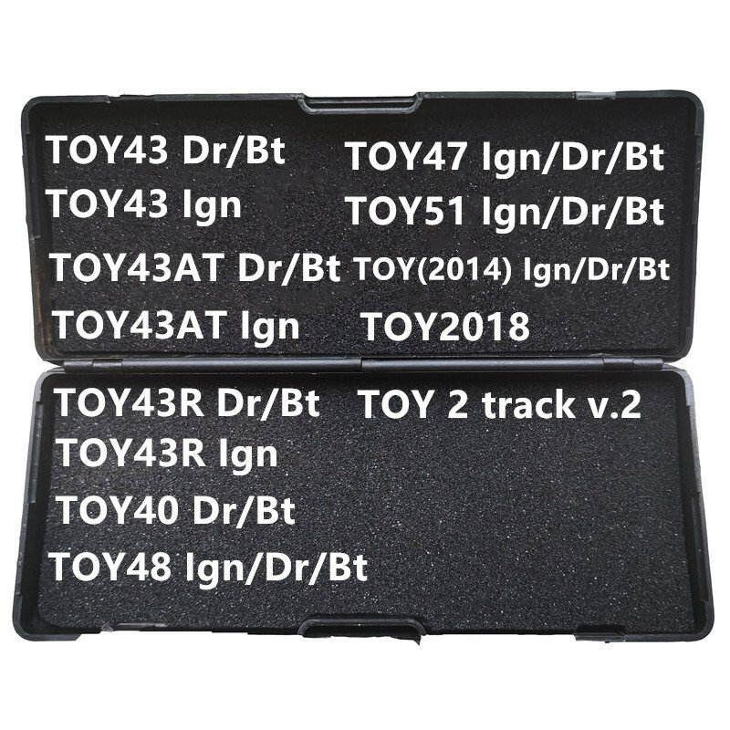 Lishi 2 In 1 Tool TOY43 TOY43AT TOY43R TOY47 TOY51 TOY2014 TOY2018 TOY2 TOY48 TOY40 Voor Toyotalocksmith Tool Voor Toyota