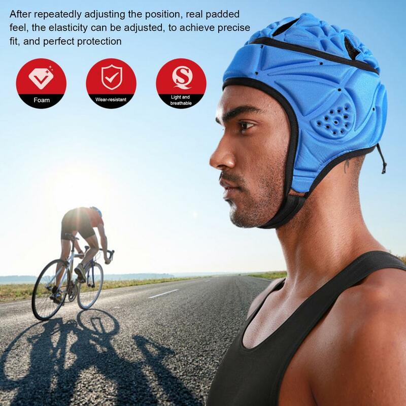 Pro Helmet - EVA Shockproof Headgear Adjustable For Rugby Flag Football Soccer Goalkeeper & Goalie - Unisex For Youth And Adult