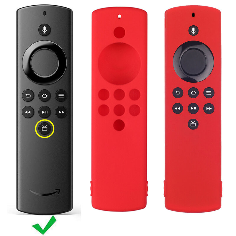 Neue Schutzhülle Abdeckung Silikon Hülse Stoßfest Anti-Slip Ersatz Für Amazon Feuer TV Stick Lite 4K Remote control