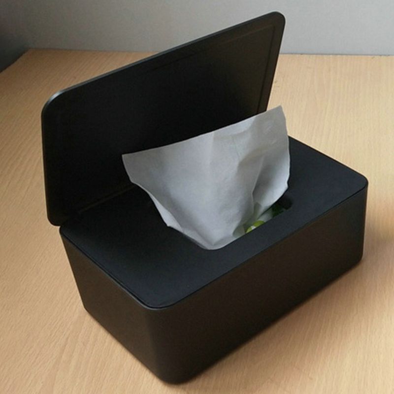 Диспенсер влажных салфеток держатель с крышкой, пылезащитная коробка для хранения салфеток для дома и офиса P31B