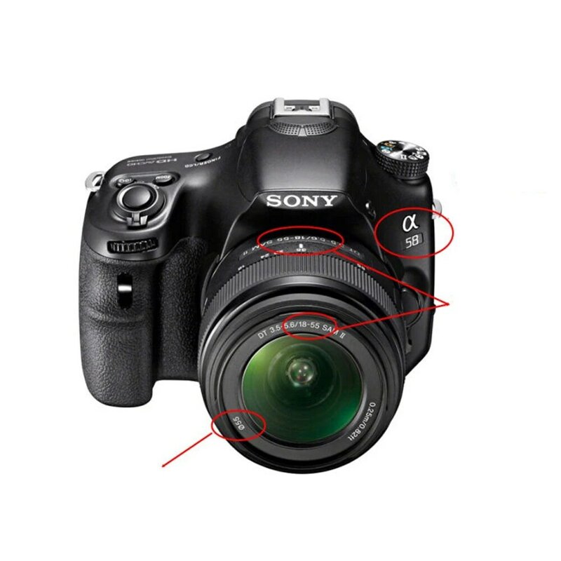 49mm 55mm 58mm Hood Cover Snap-On Lens Front Camera Lens Cap for Sony Alpha DSLR Lens Protector