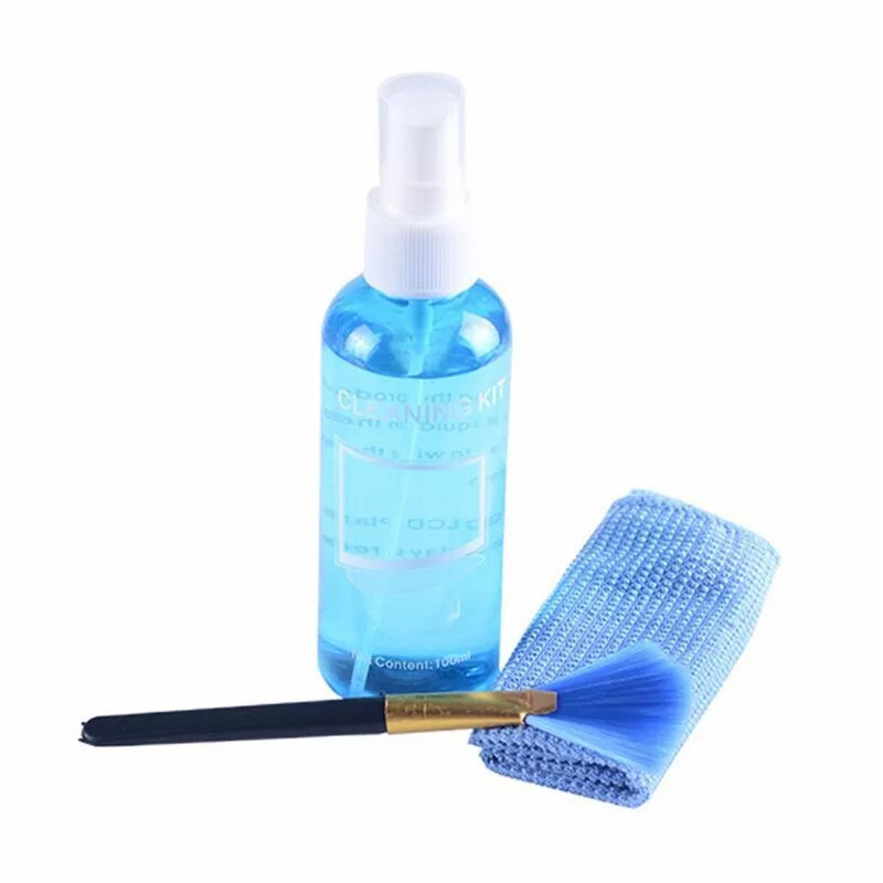 1Pcs/Set Screen Cleaner Solution for Laptop/Phone/ iPad/Eyeglass /Household Appliances Cleaner Includes Spray + Brush + Cleanin