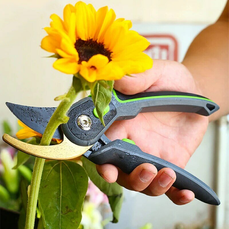 AI-ROAD tesouras podador secateurs tesoura de poda bypass sharpener clippers jardim ferramenta bonsai flor cultivando snip floral