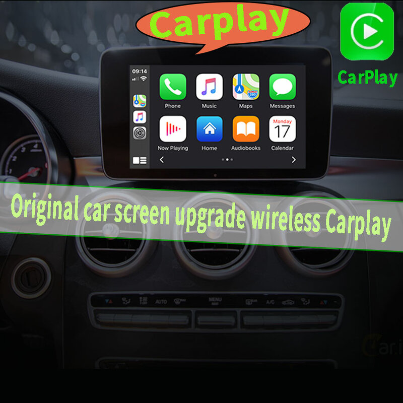 CarPlay inalámbrico para Mercedes Benz Clase C, Mirror Link, Android, AirPlay, W205, GLC, NTG5.0, 2015-2018