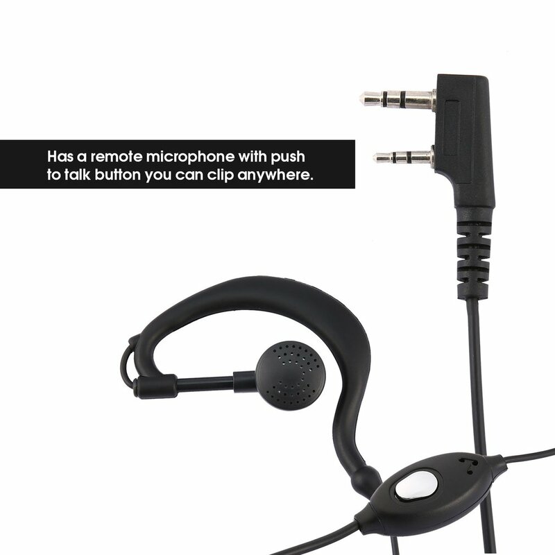 Set Headphone Asli untuk Baofeng UV 5r Earpiece Radio Walkie Talkie Headset Mikrofon Mikrofon 888S Uv5r UV 5RA UV 5RE UV82