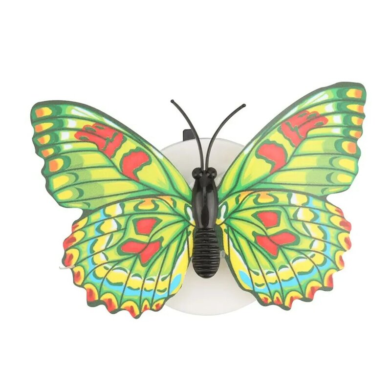 다채로운 LED 야간 조명, 나비 모양 벽 붙여 넣기 홈 장식, 아이 방 내구성 에너지 절약 장식 램프
