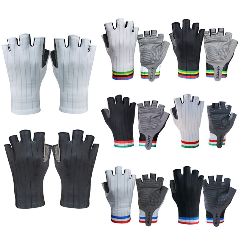 Neue Pro Aero Bike Team Fahrrad handschuhe Halb finger Outdoor Rennrad Sport handschuhe Männer Frauen Guantes Ciclismo