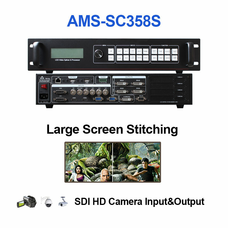 Módulo de pantalla Led SC358S para interior y exterior, escariador de vídeo, P2, P3, P3.91, P2.5, P7.62, P6, P8, P1.667, P10, P16, 128x64x64x32, 256x128