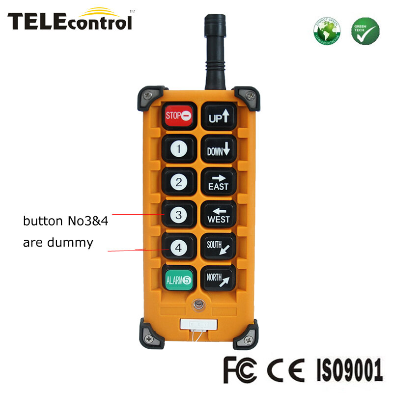 Telekontrol Telekonane Kompatibel 8 Tombol Kecepatan Tunggal F23-A + + Pengendali Pemancar Remote Control Radio Industri Nirkabel