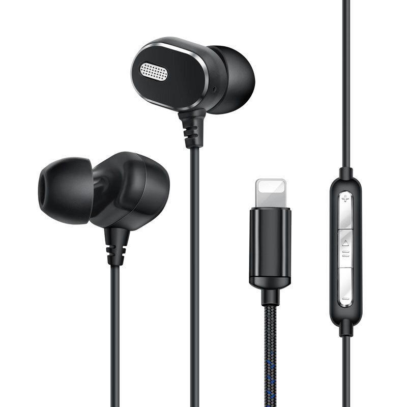 Auriculares de iluminación con micrófono auriculares estéreo con cable para Apple iPhone 8 7 Plus X XS MAX XR auriculares con cable para iPod un rayo