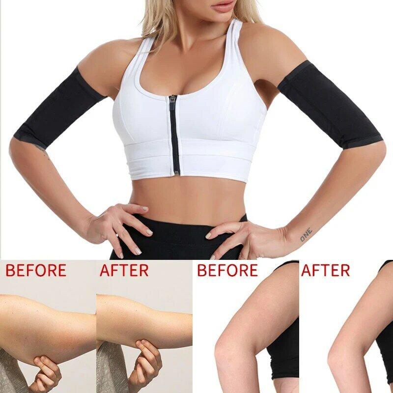 Unisex Sports Arm Trimmers Sauna Sweat Band  Sauna Effect Arm Slimmer Supplies Cellulite Anti Weight Body Workout Shapers