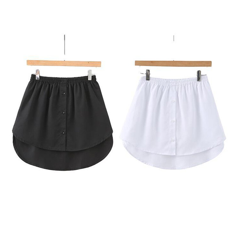 Women Fake Shirt Tail Blouse Hem Skirt Sweater Extender Detachable Underskirt A-Line Underskirt DIY Women Garments Accessories