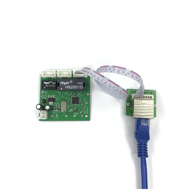 Mini 5V 12V Ontwerp Ethernet Schakelaar Printplaat Voor Ethernet Switch Module 10/100Mbps 3/5/6/8 Poort Pcba Board Oem Moederbord