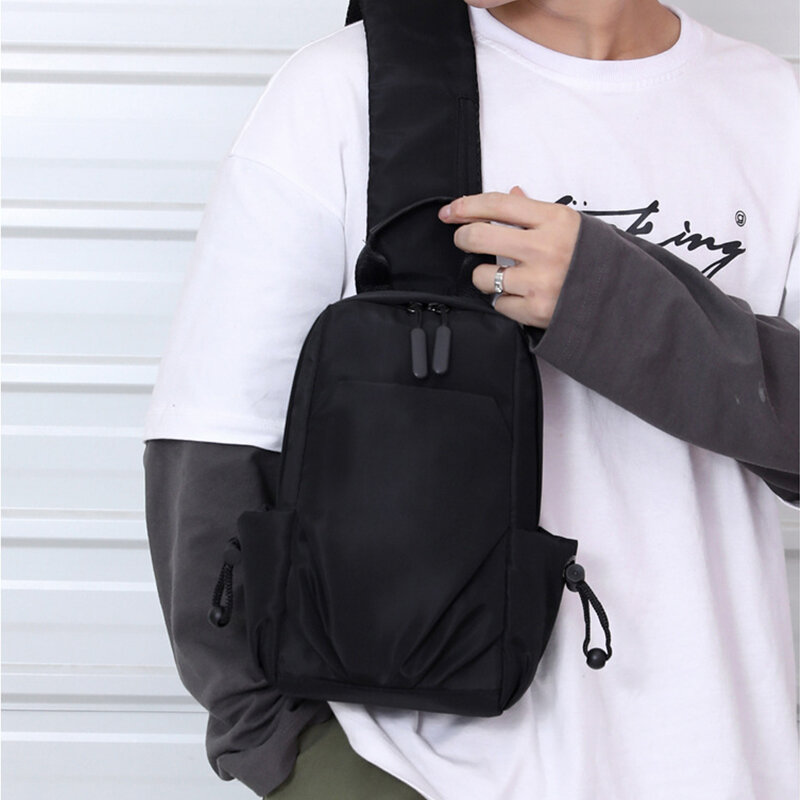 Многофункциональные мужские сумки на плечо, нейлоновая Водонепроницаемая дорожная сумка-слинг через плечо, уличная модная нагрудная Повседневная сумочка-мессенджер