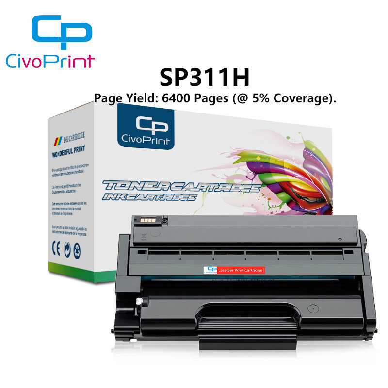 Civoprint – cartouches de Toner 6.4k, SP311H, sp311, pour Ricoh SP310DNw SP311SFN SP311DN, offre spéciale