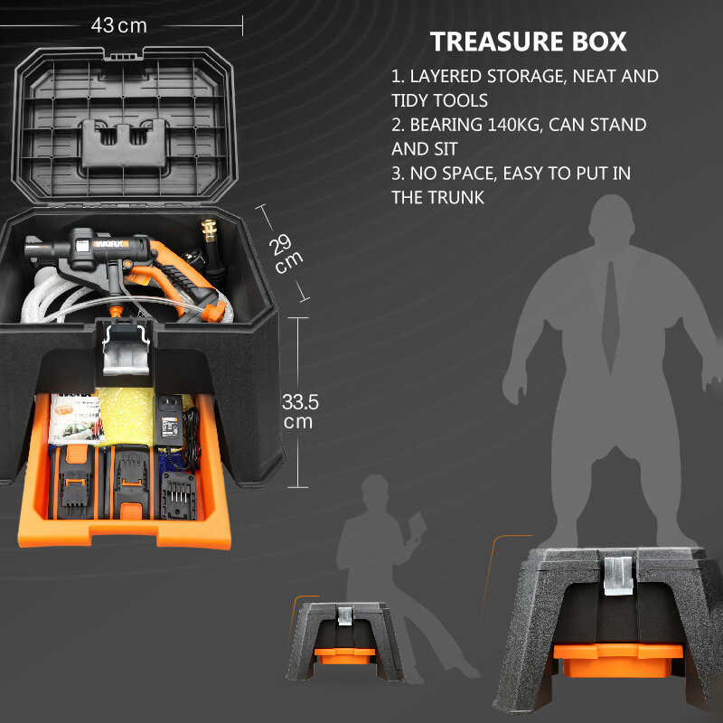 Caixa de transporte portátil em forma de banco, kit de ferramentas, caixa protetora de segurança, resistente a impacto
