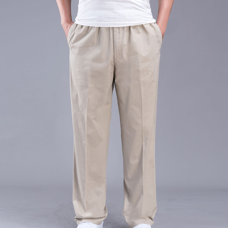 Pantalones de algodón de talla grande para hombre, pantalón de cintura de 157cm, 13XL, 12XL, 11XL, 10XL, 9XL, 8XL, 7XL, 6XL, primavera y verano