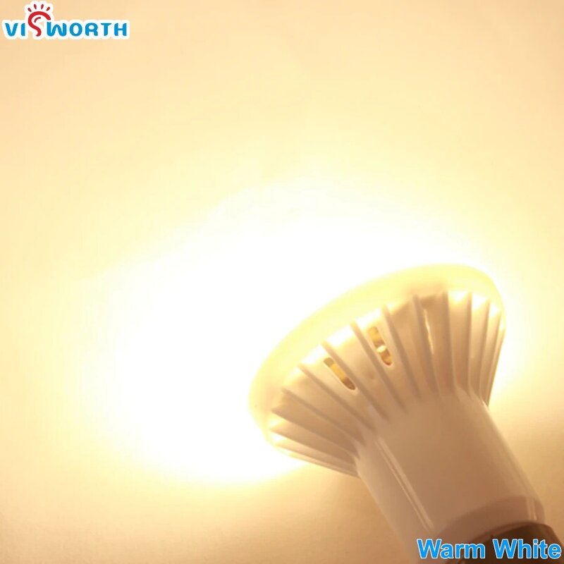VisWorth (10 stücke/Los) r50 Led-lampe E14 Kristall Lampe Smd5730 AC 110V 220V 240V Lampada Kalt Warm Weiß Für Home dekoration