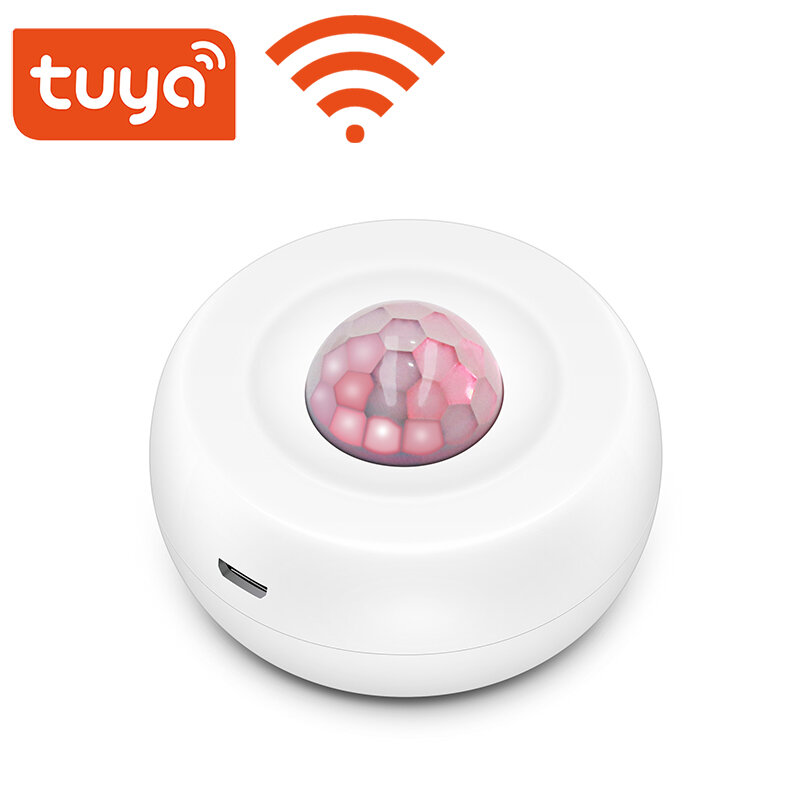Tuya WiFi Motion PIR Sensor Detektor USB lade WIFI Bewegung Sensor Smart Leben APP Wireless Home Security System