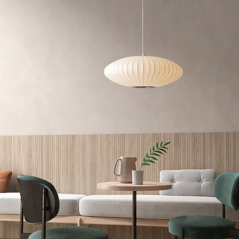 Moda pano de seda pingente lâmpada pendurado lâmpadas designer luzes pingente para sala estar quarto lâmpada barra restaurante luminárias