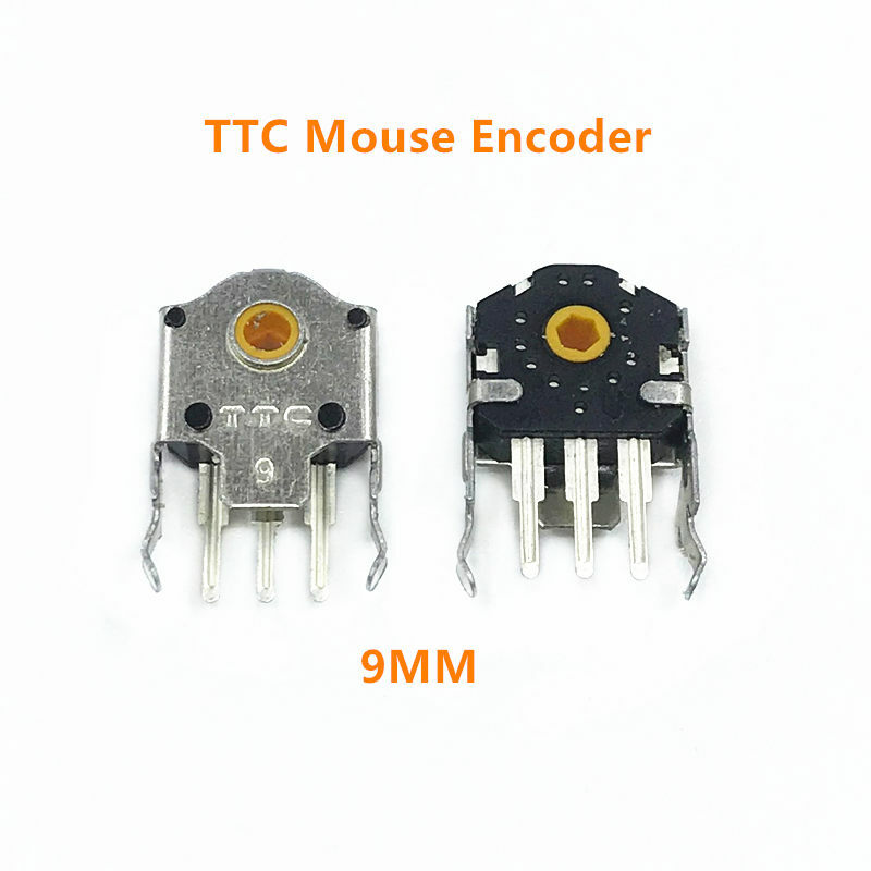 2 sztuk oryginalny enkoder myszy TTC bardzo dokładne 7mm-14mm żółty rdzeń rozwiązać sensei TEN RIVAL 300 310 g102 304 G703 problem koła