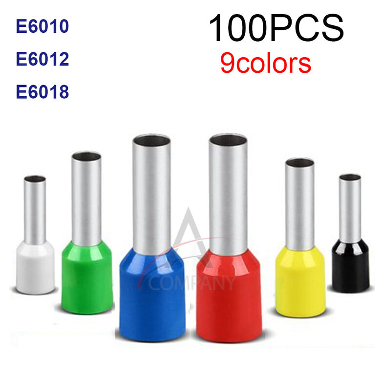 100 шт., изолированные клеммы E6010, E6012, E6018, 6, 0 мм2