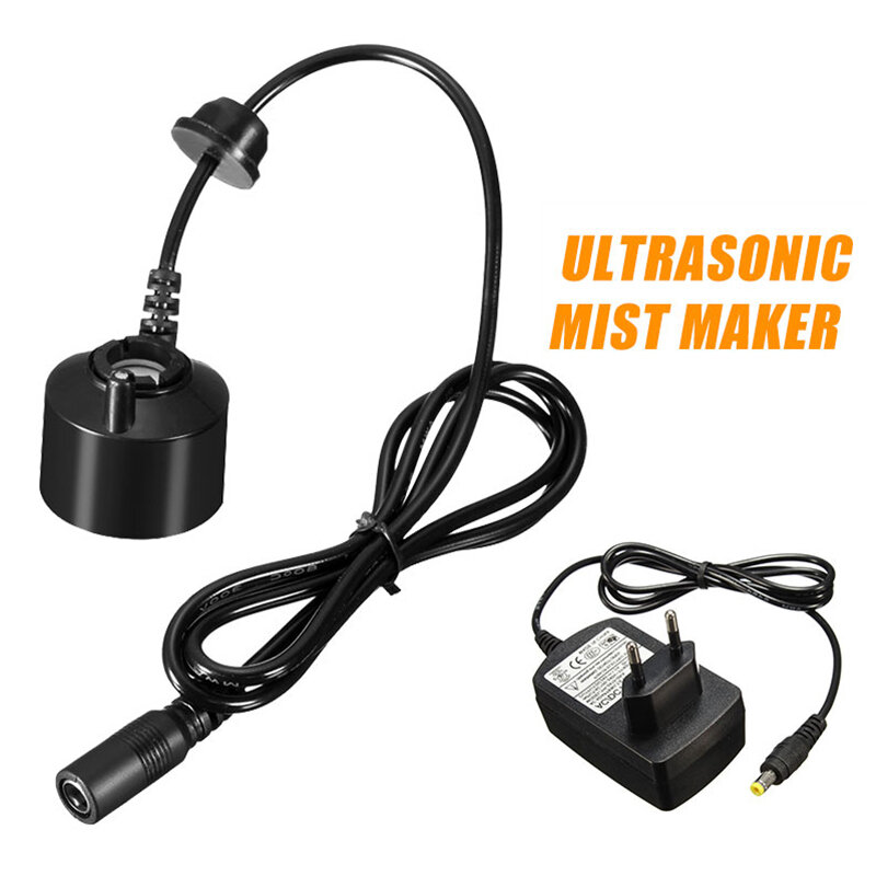 36mm 24V Ultrasonic Humidifier Mist Maker Fogger Nebulizer Water Fountain Pond Atomizer Head Air Humidifier EU Plug