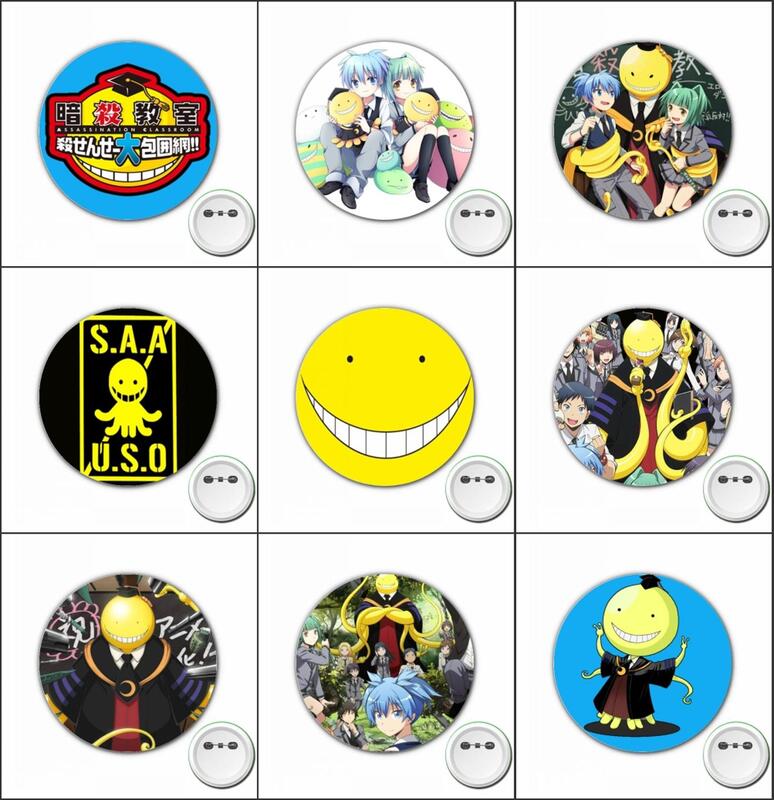 3 Stuks Japan Animeansatsu Kyoushitsu Cosplay Badge Cartoon Broche Spelden Voor Rugzakken Badges Knoopkleding Accessoires